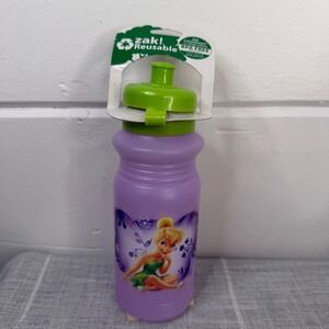 Vintage Y2K Zak! Sport Water Bottle Tinkerbell Fairies BPA Free Kids Girls